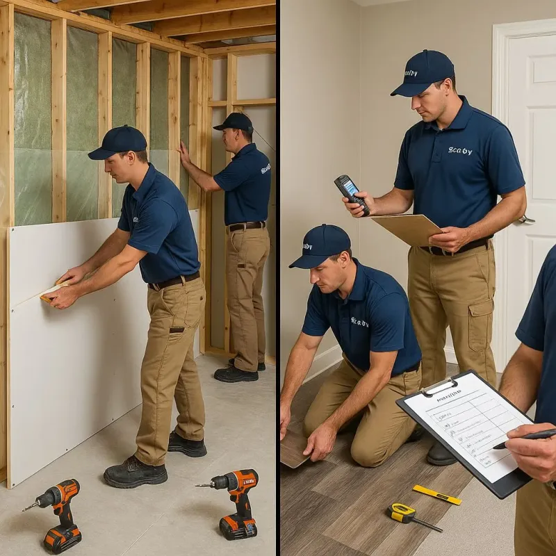Repairs and Reconstruction process in Del Aire, CA